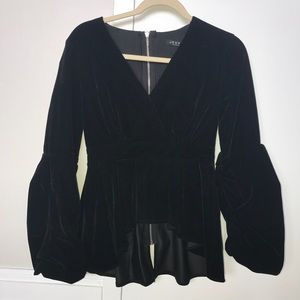 Black Velvet Top